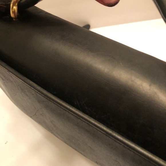 Coach vintage black leather briefcase laptop bag - Picture 7 of 16